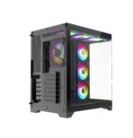 Funda ATX Gaming Iceberg Crystal Edge – Vista Panorámica 3 Lados Vidrio Templado + 7 Ventiladores ARGB - Imagen 8
