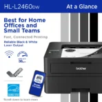Impresora Brother HL-L2460DW – Láser Monocromática Inalámbrica, Doble Cara Automática - Imagen 2