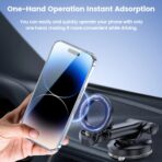 Toocki – Soporte Magnético para Teléfono de Coche con Ventosa - Imagen 2