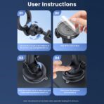 Toocki – Soporte Magnético para Teléfono de Coche con Ventosa - Imagen 4