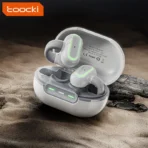 Toocki - Auriculares Deportivos TWS Bluetooth 5.3 de Clip Abierto con Conducción Ósea