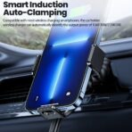 Toocki – Cargador Inalámbrico para Coche 15W con Sujeción Automática - Imagen 3