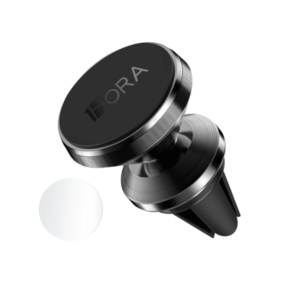 Soporte Magnético para Auto PJ033 con Rotación 360° y Fijación en Rejilla de Aire