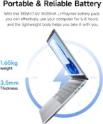 Laptop Jumper EZbook S7Hi 15.6” – 4GB RAM, 128GB SSD Expandible 1TB, Windows - Imagen 3