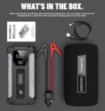 Arrancador de Batería Portátil Sharmeal 4000A – Jump Starter para Autos hasta 10.0L Gas y 8.0L - Imagen 7