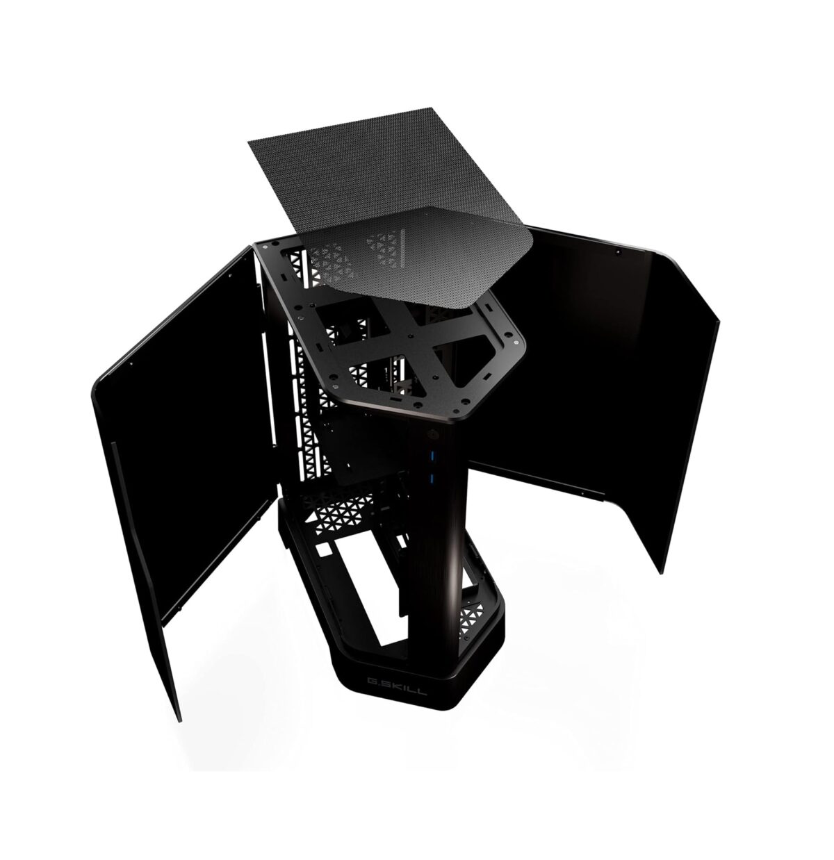 G.SKILL Z5i Mini-ITX – Case Gaming con Vidrio Templado Curvo, Negro, Compatible con GPU 330mm y Radiadores 280mm - Imagen 3