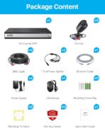 Sistema de Cámaras de Seguridad ZOSI 3K Lite 16CH – 12 Cámaras 1080P Cableadas, Detección AI Humano/Vehículo - Imagen 7