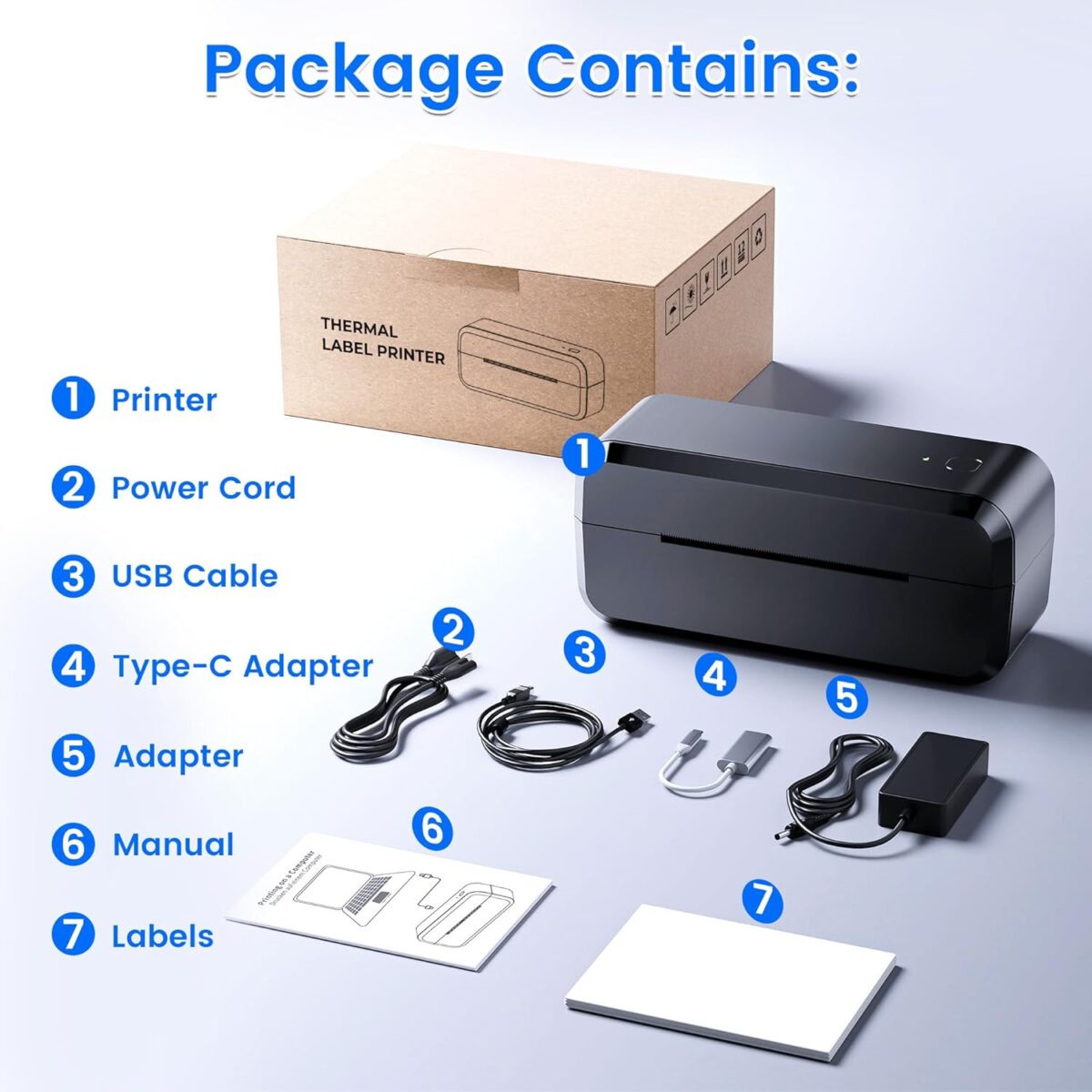Impresora Térmica Bluetooth 4x6 NelkoGlobal – Inalámbrica para Negocios, Compatible con Android, iOS, Windows y Mac - Imagen 5