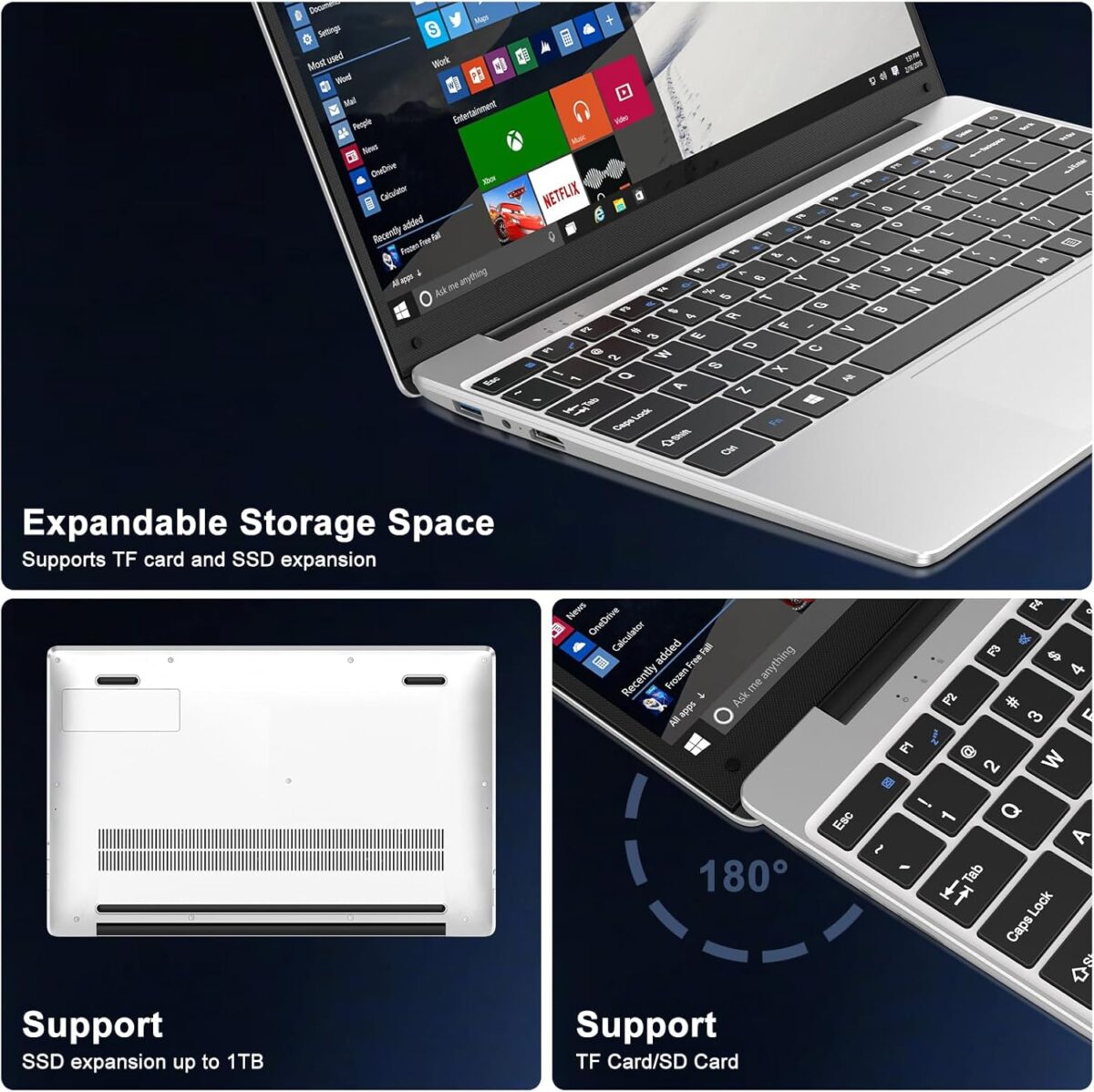 Laptop Bvate 14” FHD – Intel Celeron N4020 hasta 2.8GHz, 6GB RAM, 256GB SSD - Imagen 2