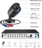 Sistema de Cámaras de Seguridad ZOSI 3K Lite 16CH – 12 Cámaras 1080P Cableadas, Detección AI Humano/Vehículo - Imagen 3