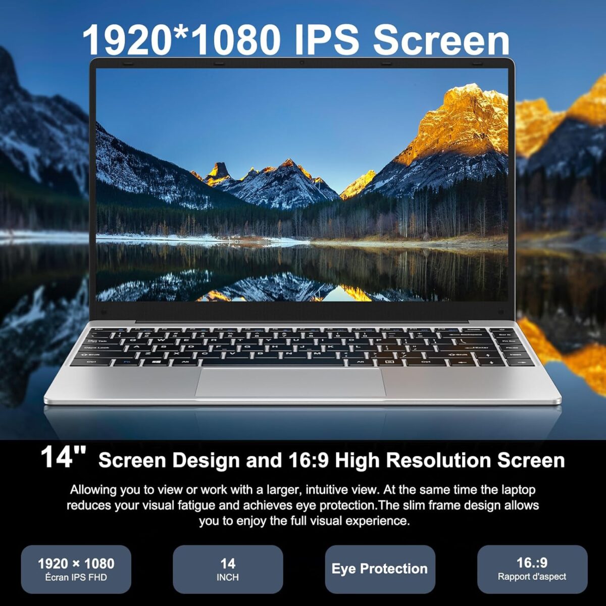 Laptop Bvate 14” FHD – Intel Celeron N4020 hasta 2.8GHz, 6GB RAM, 256GB SSD - Imagen 5