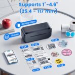 Impresora Térmica Bluetooth 4x6 NelkoGlobal – Inalámbrica para Negocios, Compatible con Android, iOS, Windows y Mac - Imagen 3