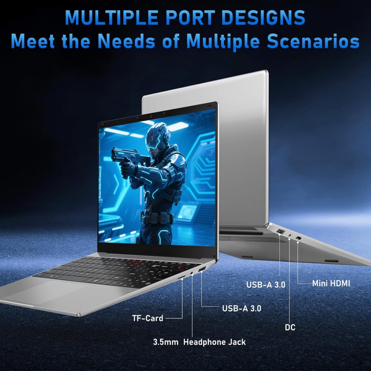 NIAKUN VenBook 15.6” – Windows 11 Pro, Intel Celeron N4020 hasta 2.6GHz, 8GB RAM, 256GB - Imagen 2