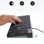 Teclado UGREEN KU004 con Cable 1.5 m – USB-A - Imagen 3