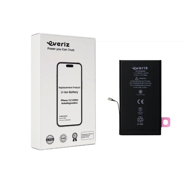 Batería iPhone 12 / 12 Pro – Autodiagnosticada – EVERIZ