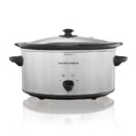 Olla de cocción lenta ovalada de 5 cuartos de galón Hamilton Beach 33156R