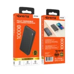 Power Bank 10000 mAh 22.5W + PD 20W | Carga Rápida con 2 USB + 1 USB-C - PB105B - EVERIZ - Imagen 2