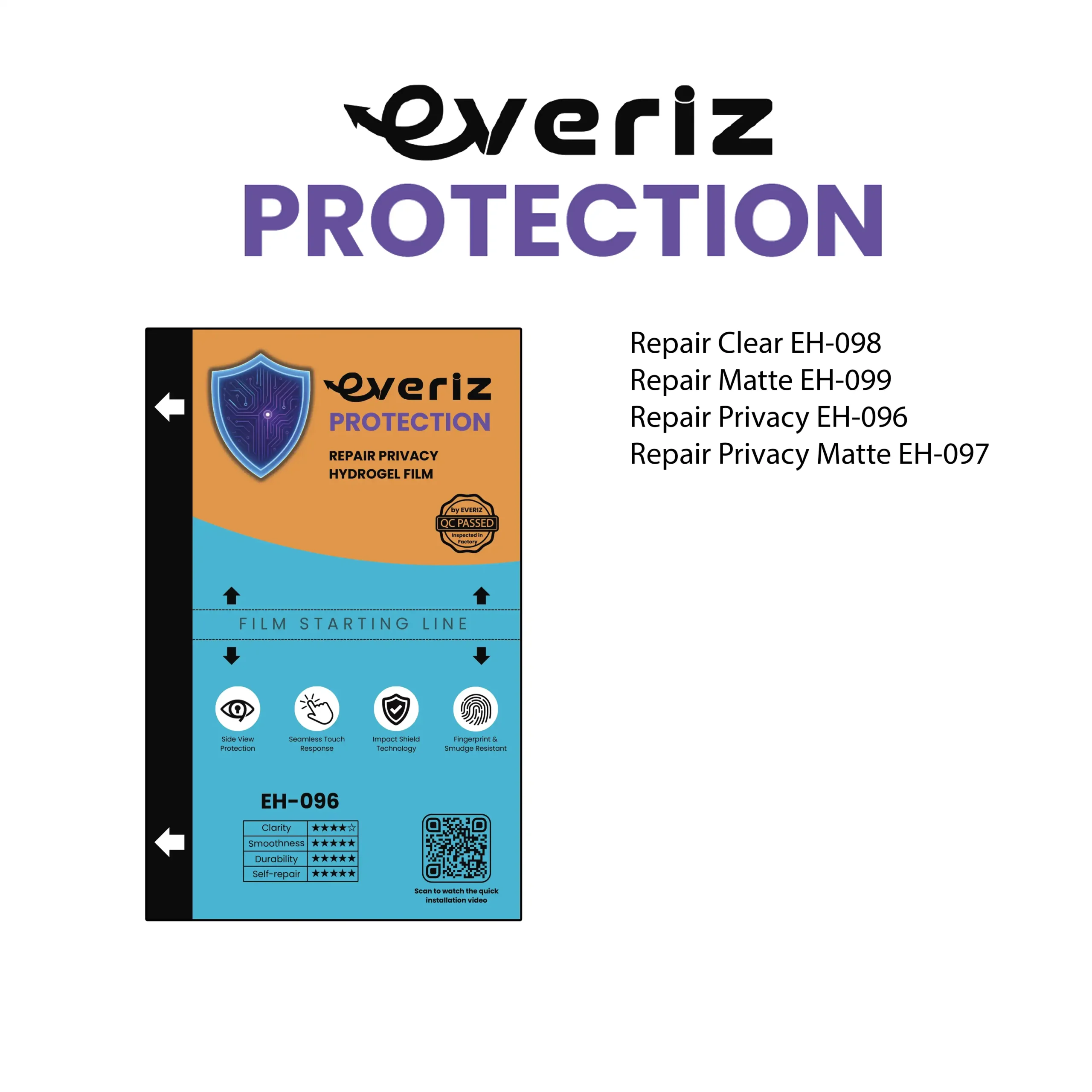 REPAIR Micas Hydrogel Repair – EVERIZ PROTECTION | Tecnología Autorreparable - Imagen 1
