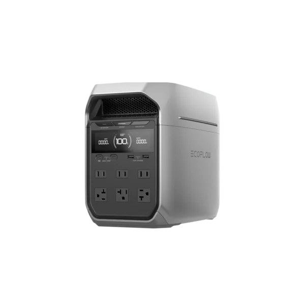 EcoFlow DELTA 3 Plus Estación de Energía Portátil – 1024Wh |1800W AC (3600W Pico) | Carga Total en 56 min | Batería LFP Expandible hasta 5 kWh | Conexión Wi-Fi y App EcoFlow