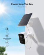 Sistema de Cámaras de Seguridad Solar Hiseeu 2K 4MP – Kit 4 Cámaras WiFi Exterior sin Suscripción, Base Local 64GB - Imagen 2