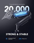 HUANUO – Soporte de monitor individual 13"–32", brazo ajustable - Imagen 2