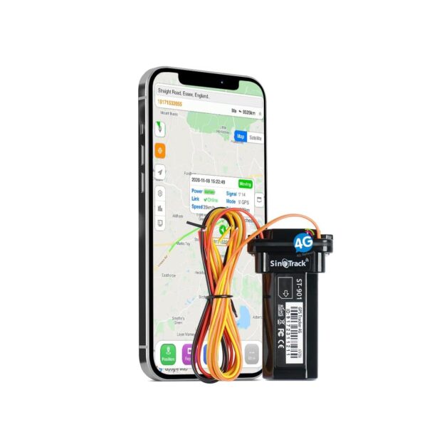 SinoTrack ST-901L 4G – Rastreador GPS para vehículos, impermeable, sin tarifa mensual, seguimiento en tiempo real