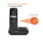 Gigaset A694A – Teléfono inalámbrico con contestador, pantalla de alto contraste - Imagen 2