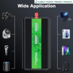 Inversor de Potencia 3000W Pico 6000W 12V DC a 110/120V AC con Pantalla LCD, Control Remoto, 2 Tomas AC y Puerto USB 2.4A - Imagen 2