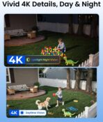 REOLINK Argus PT Ultra – Cámara solar 4K 8MP inalámbrica, visión nocturna color - Imagen 2