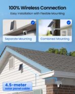 REOLINK Argus PT Ultra – Cámara solar 4K 8MP inalámbrica, visión nocturna color - Imagen 3