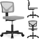 Sweetcrispy Silla de Escritorio sin Brazos - Imagen 4