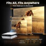 HAPPRUN Proyector, proyector Bluetooth nativo 1080P - Imagen 6