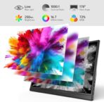 YXK Monitor Portátil 15.6" Full HD 1080P – USB-C & Mini HDMI, Ultra-Slim - Imagen 2