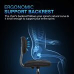 YSSOA Silla ergonómica de malla para computadora - Imagen 2