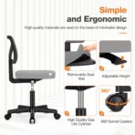 Sweetcrispy Silla de Escritorio sin Brazos - Imagen 3