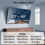 Soporte de Pared Reclínable para TV PERLESMITH - Imagen 5