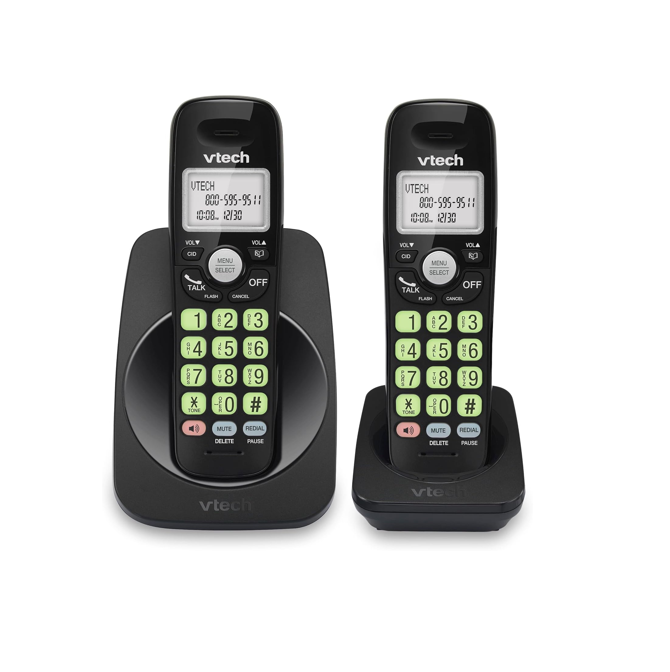 816pgdX53bL._AC_SL1500_ VTech VG131-21 – Teléfono inalámbrico DECT 6.0 con 2 auriculares - Imagen 1
