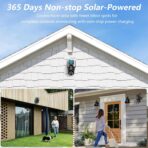 Cámara de Seguridad Galayou 2K WiFi Exterior Solar PTZ 360° con Visión Nocturna Color, PIR Humanoide - Imagen 6