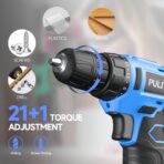 PULITUO Juego de Taladro Eléctrico Inalámbrico de 12V - Imagen 3
