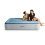 Intex Colchón de Aire Essential Rest Dura-Beam de 15" con Bomba Interna (Tamaño Queen)