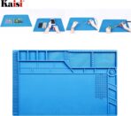 Alfombrilla de Reparación de Silicona Kaisi S-180 – Tapete Profesional Anticalor Magnético para Soldadura y Electrónica 55x35cm - Imagen 4