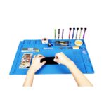 Alfombrilla de Reparación de Silicona Kaisi S-180 – Tapete Profesional Anticalor Magnético para Soldadura y Electrónica 55x35cm