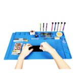 Alfombrilla de Reparación de Silicona Kaisi S-180 – Tapete Profesional Anticalor Magnético para Soldadura y Electrónica 55x35cm
