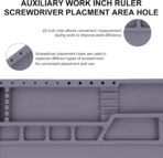 Alfombrilla de Soldadura Magnética HPFIX 932°F (500°C) – Tapete Profesional Anticalor para Reparación Electrónica 44x30cm - Imagen 3