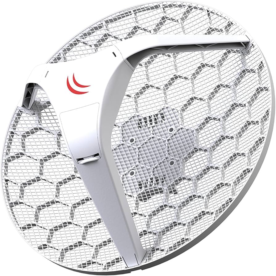 814Ie5r7SbL._AC_UF894,1000_QL80_ LHG 5 Dual chain 5GHz 802.11an 24.5 dBi integrated antenna, 600 MHz COU, 64 MB RAM, 1 x LAN, POE, PSU, RouterOS L3, INTERNATIONAL VERSION ****FOR EXPORT ONLY * - Imagen 1