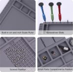 Alfombrilla de Soldadura Magnética HPFIX 932°F (500°C) – Tapete Profesional Anticalor para Reparación Electrónica 44x30cm - Imagen 5