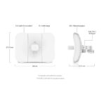 Ubiquiti airMAX LiteBeam 5AC Gen2 23 dBi – CPE Exterior 5GHz de Largo Alcance con PoE - LBE-5ACGen2-US - Imagen 5