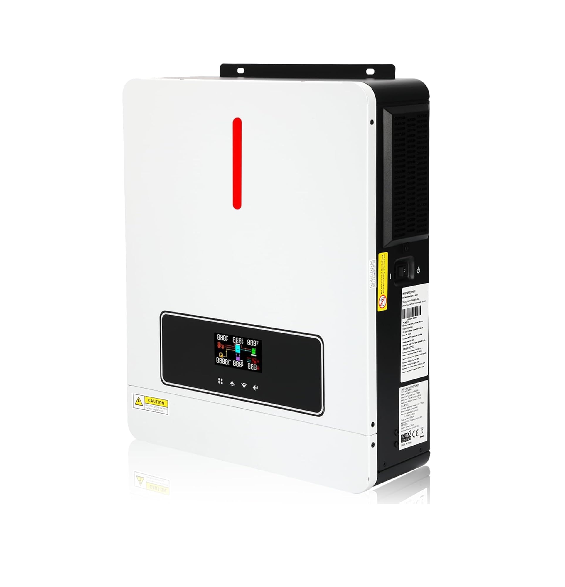 61BFfdbtj-L._AC_SL1500_ Inversor Solar Híbrido 3600W 24V a 110V/120V Onda Pura con MPPT 120A – Todo en Uno para Sistema Solar, Hogar y RV - Imagen 1