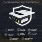 Inversor Solar Híbrido Y&H 3600W 24V a 110V/120V Onda Pura con MPPT 120A – Salida Dual y Funcionamiento Sin Batería - Imagen 6