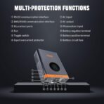 Inversor Solar Híbrido PowMr 3000W 24V a 110V Onda Pura con MPPT 60A – Sistema Off-Grid para Hogar, RV y Energía Solar - Imagen 4
